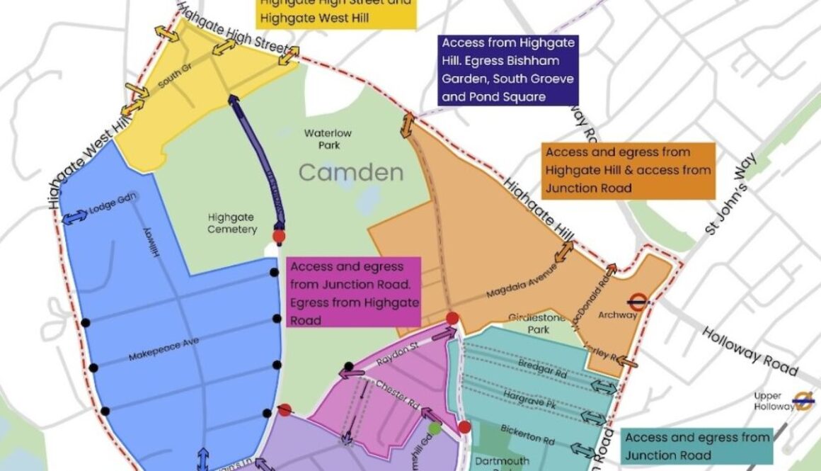 Access plan - map north