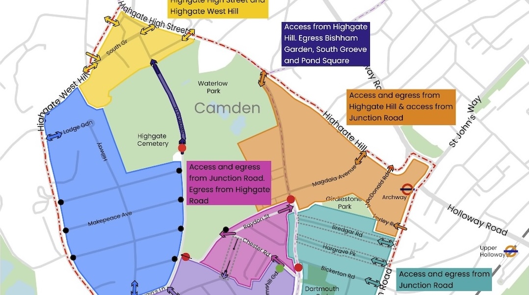 Access plan - map north