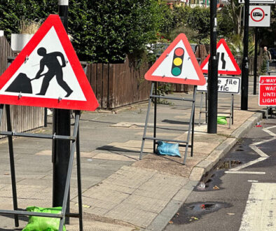 Roadwork signs