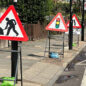 Roadwork signs